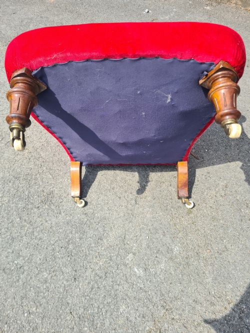 EDWARDIAN WALNUT HOWARD STYLE ARM CHAIR - ADDITIONAL PHOTO 8