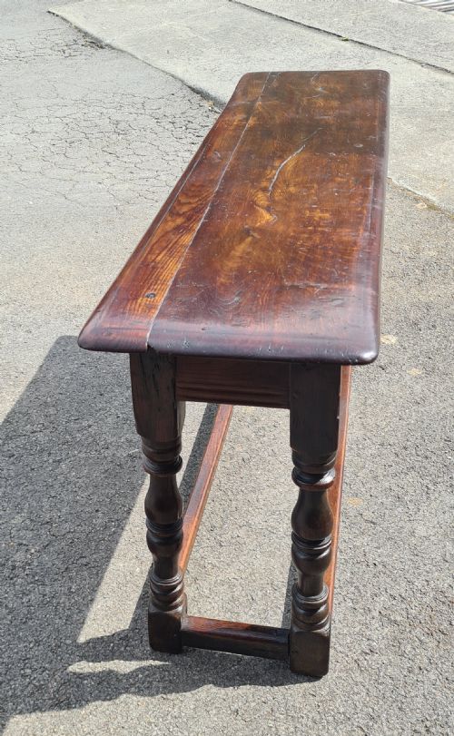 18TH CENTURY OAK JOINT STOOL - ADDITIONAL PHOTO 1