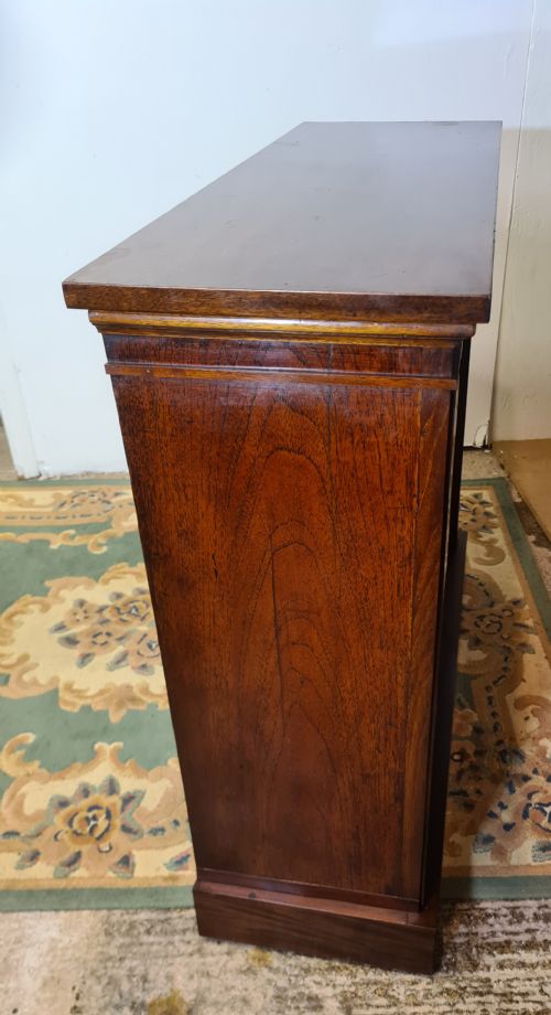 VICTORIAN MAHOGANY DWARF BOOKCASE - ADDITIONAL PHOTO 2