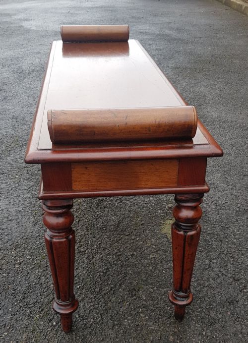 VICTORIAN MAHOGANY WINDOW SEAT - ADDITIONAL PHOTO 2