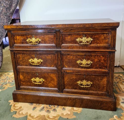 victorian pollard oak chest of drawers - CATEGORY: ANTIQUE CHEST OF DRAWERS - DATED VICTORIAN