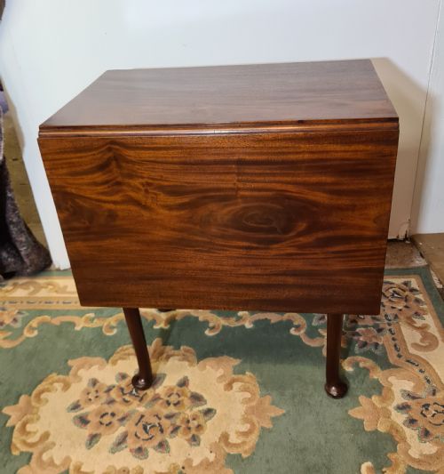 GEORGIAN MAHOGANY ONE SIDE DROP LEAF TABLE - ADDITIONAL PHOTO 1