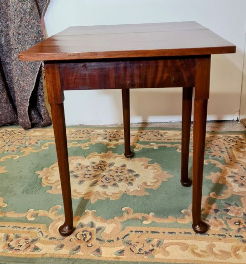 GEORGIAN MAHOGANY ONE SIDE DROP LEAF TABLE - ADDITIONAL PHOTO 3