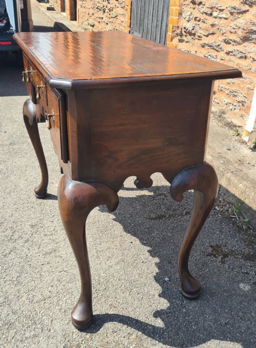 1920S GEORGIAN STYLE OAK LOWBOY - ADDITIONAL PHOTO 4