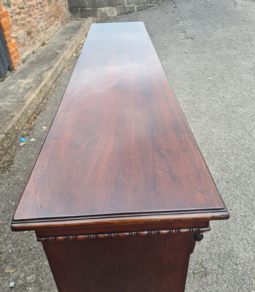 19TH CENTURY MAHOGANY OPEN BOOKCASE - ADDITIONAL PHOTO 4