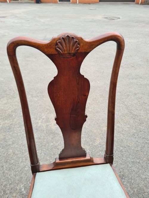 SET OF EIGHT 1920S MAHOGANY QUEEN ANNE STYLE CHAIRS - ADDITIONAL PHOTO 8