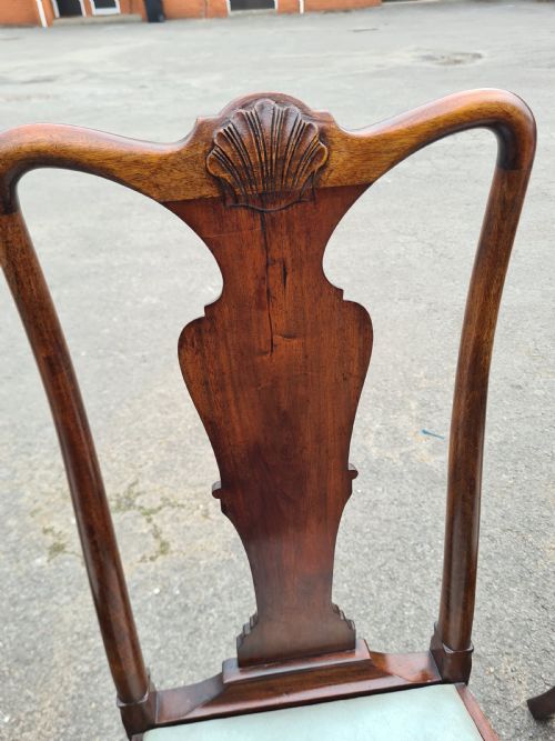 SET OF EIGHT 1920S MAHOGANY QUEEN ANNE STYLE CHAIRS - ADDITIONAL PHOTO 12