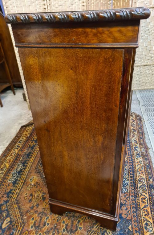 EDWARDIAN MAHOGANY OPEN BOOKCASE - ADDITIONAL PHOTO 6