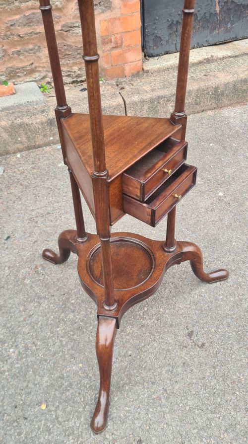 GEORGIAN MAHOGANY WIG STAND - ADDITIONAL PHOTO 1