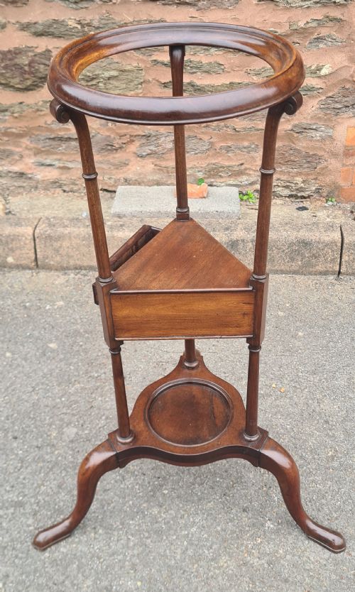 GEORGIAN MAHOGANY WIG STAND - ADDITIONAL PHOTO 5