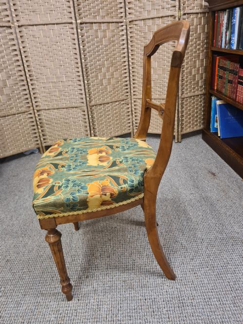 PAIR OF 19TH CENTURY SATINWOOD INLAID CHAIRS - ADDITIONAL PHOTO 4