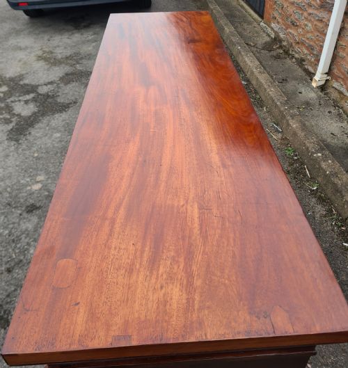 19TH CENTURY MAHOGANY OPEN BOOKCASE - ADDITIONAL PHOTO 4
