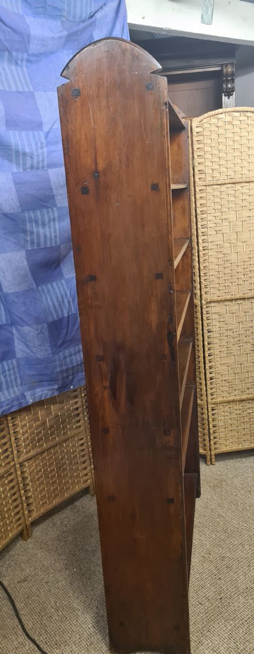 VICTORIAN PINE ARTS AND CRAFTS BOOKCASE - ADDITIONAL PHOTO 2