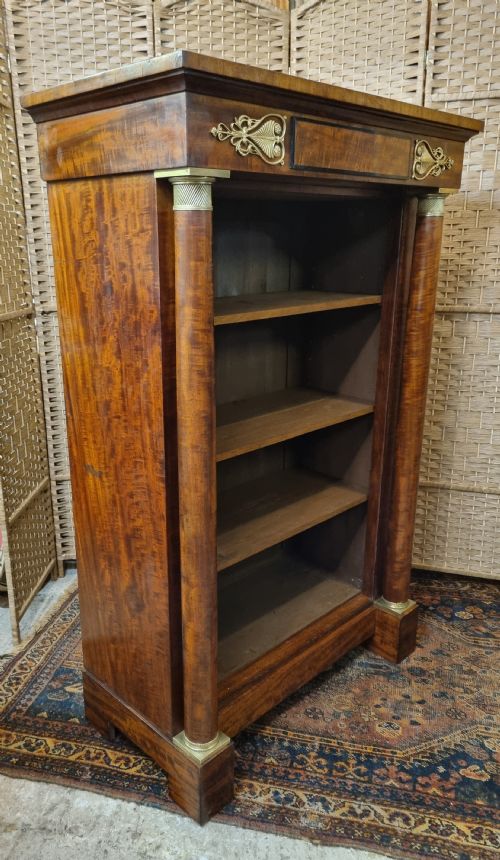 FRENCH EMPIRE ORMOLU MOUNTED MAHOGANY BOOKCASE - ADDITIONAL PHOTO 2