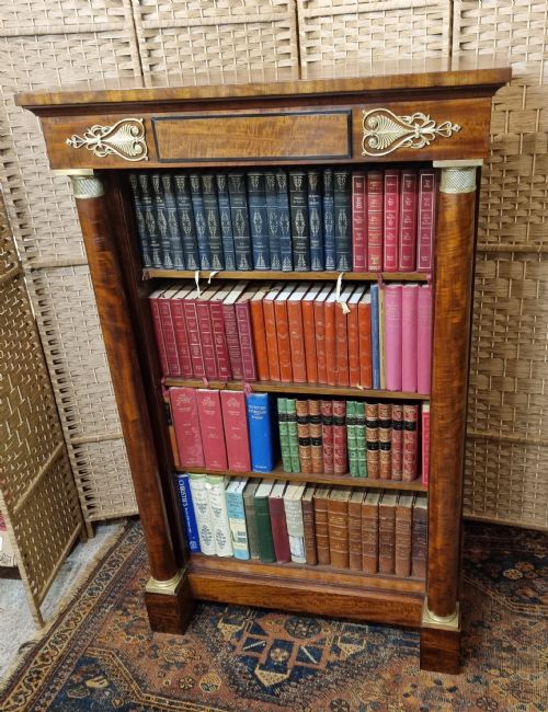 FRENCH EMPIRE ORMOLU MOUNTED MAHOGANY BOOKCASE - ADDITIONAL PHOTO 3