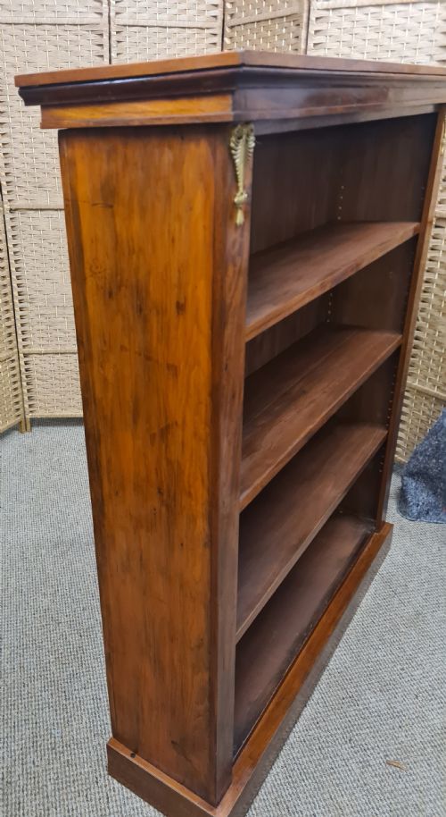 19TH CENTURY MAHOGANY OPEN BOOKCASE - ADDITIONAL PHOTO 2