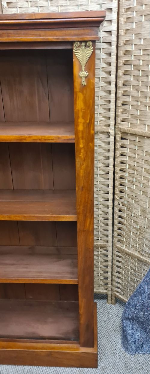 19TH CENTURY MAHOGANY OPEN BOOKCASE - ADDITIONAL PHOTO 5