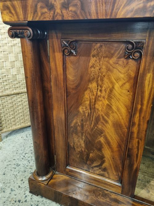 EARLY 19TH CENTURY FLAME MAHOGANY CHIFFONIER - ADDITIONAL PHOTO 4