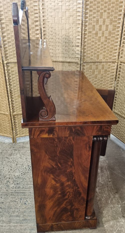 EARLY 19TH CENTURY FLAME MAHOGANY CHIFFONIER - ADDITIONAL PHOTO 6
