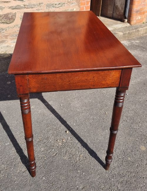 GEORGIAN MAHOGANY SINGLE DRAWER WRITING TABLE - ADDITIONAL PHOTO 1