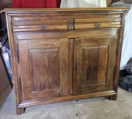 EARLY 19TH CENTURY FRENCH PROVINCIAL OAK AND FRUIT WOOD HOUSE MAID CUPBOARD - ADDITIONAL PHOTO 1