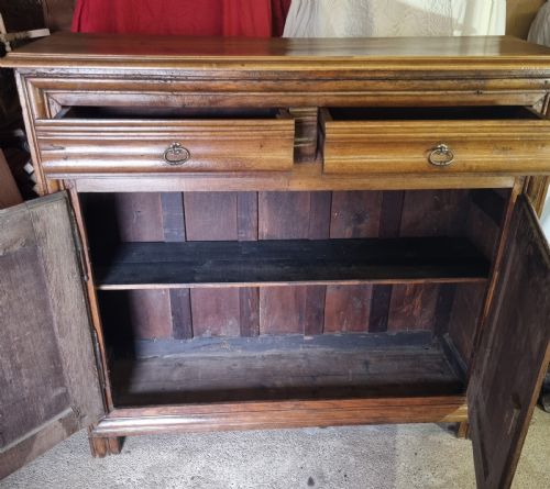EARLY 19TH CENTURY FRENCH PROVINCIAL OAK AND FRUIT WOOD HOUSE MAID CUPBOARD - ADDITIONAL PHOTO 2