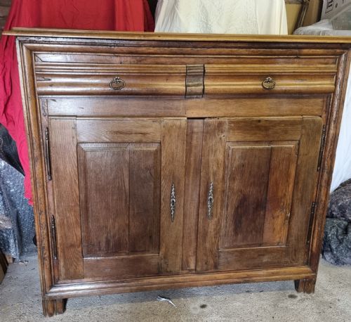 EARLY 19TH CENTURY FRENCH PROVINCIAL OAK AND FRUIT WOOD HOUSE MAID CUPBOARD - ADDITIONAL PHOTO 3