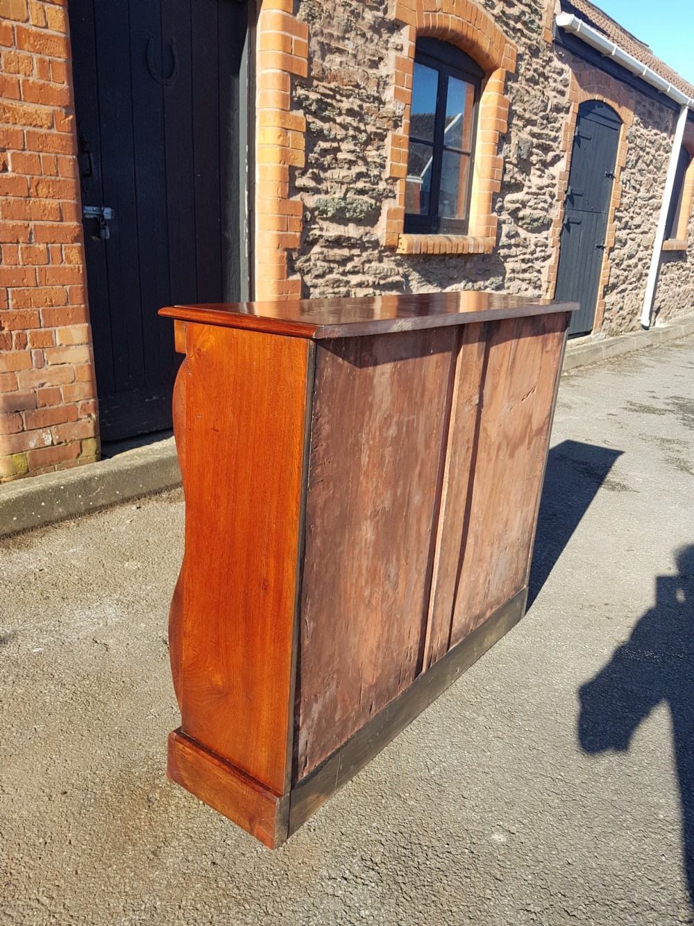 Victorian Mahogany Dwarf Bookcase  View V