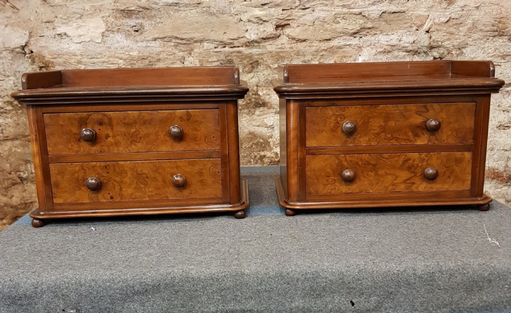 A Pair of Adapted Tabletop Chests
