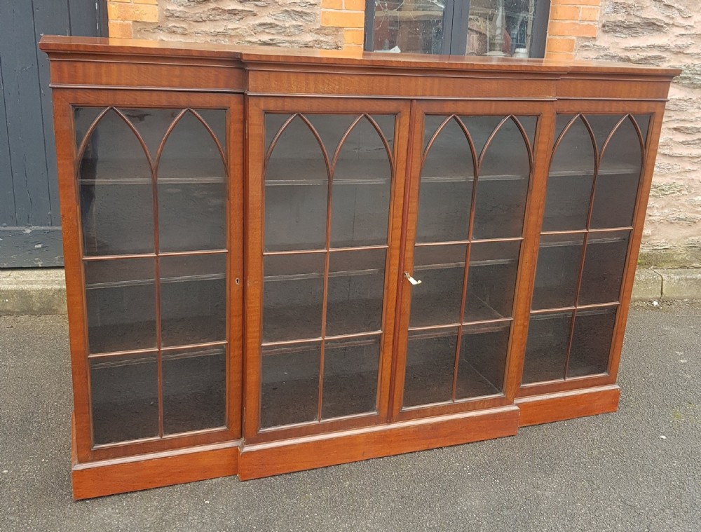 Victorian Mahogany Library Bookcase View II