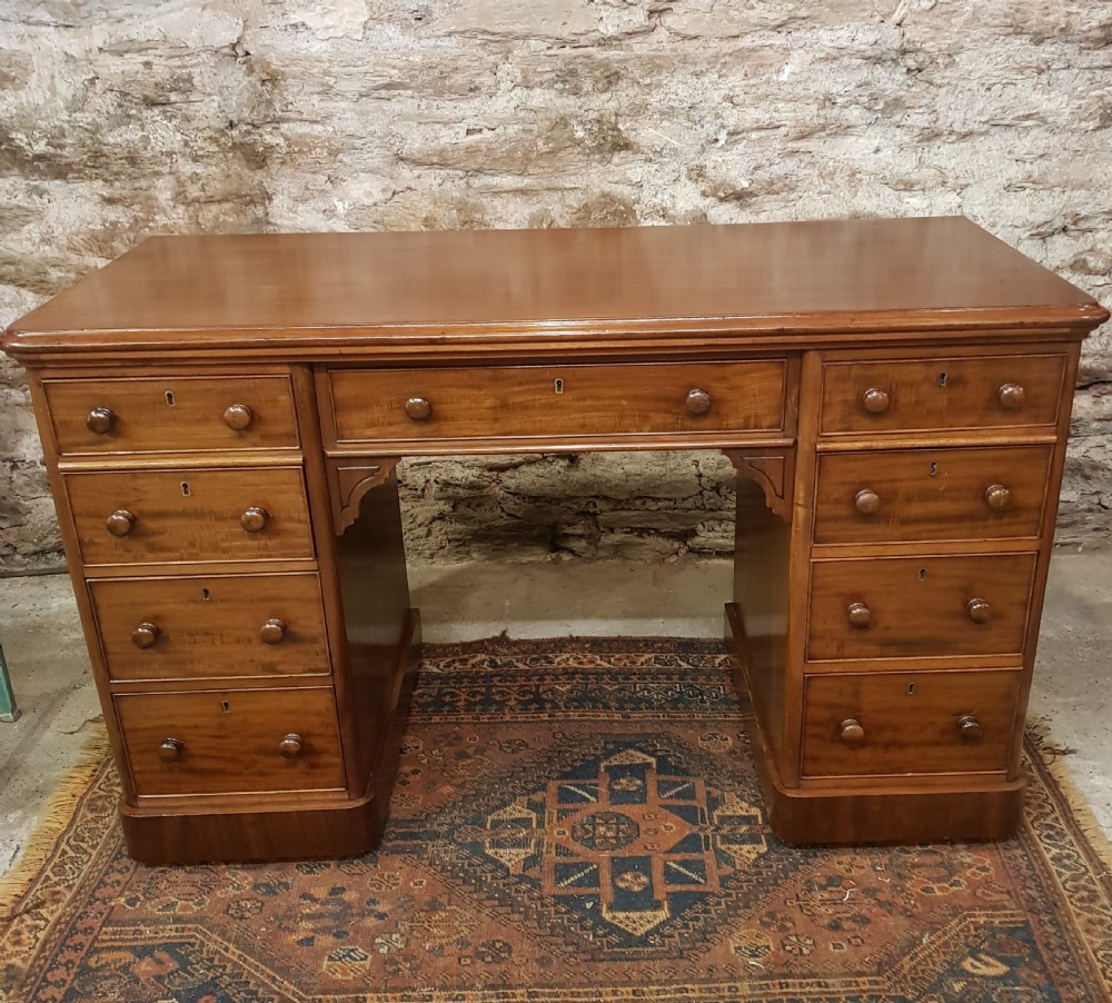 Victorian Nine Drawer Desk