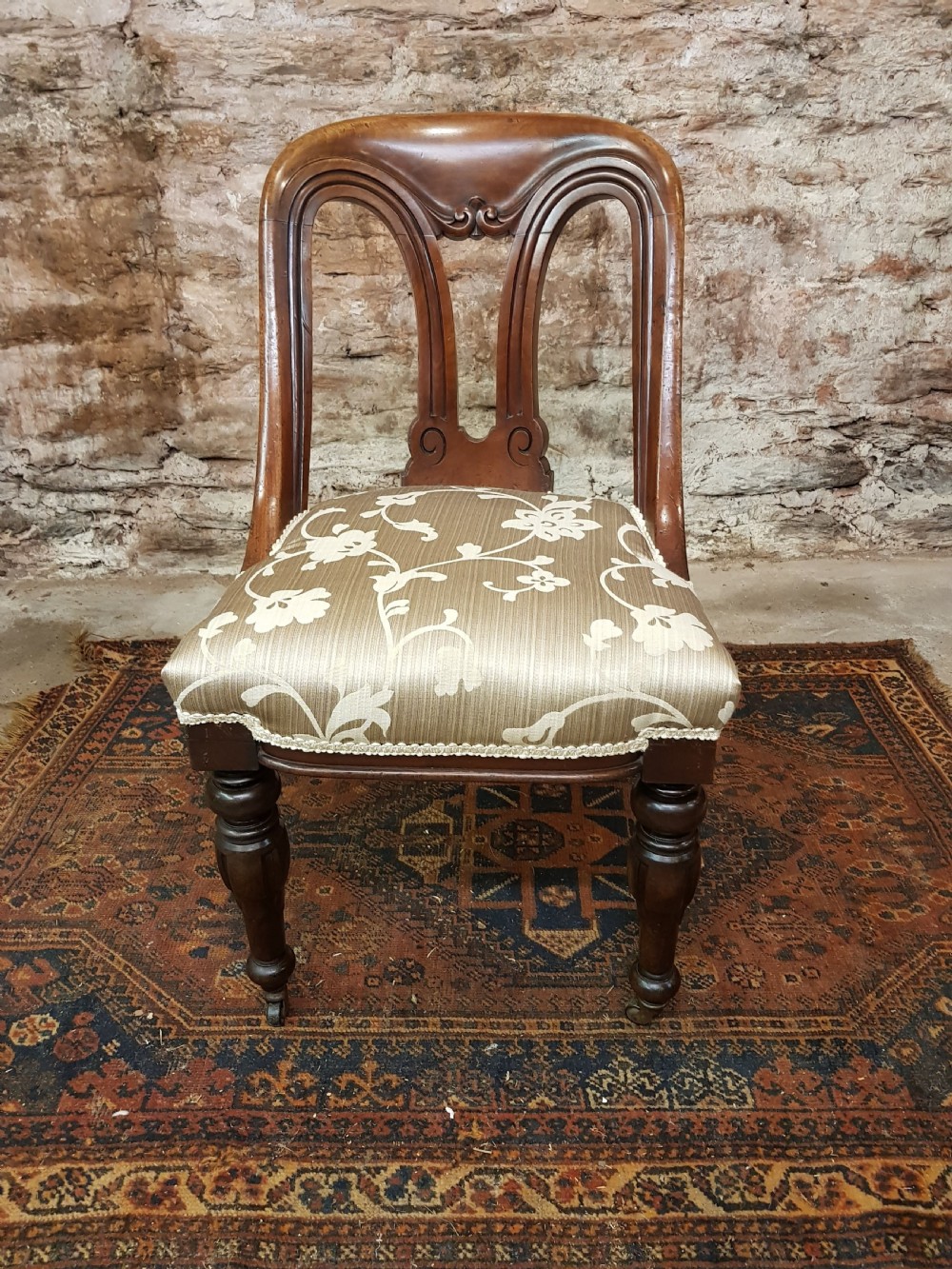  Victorian mahogany desk chair 