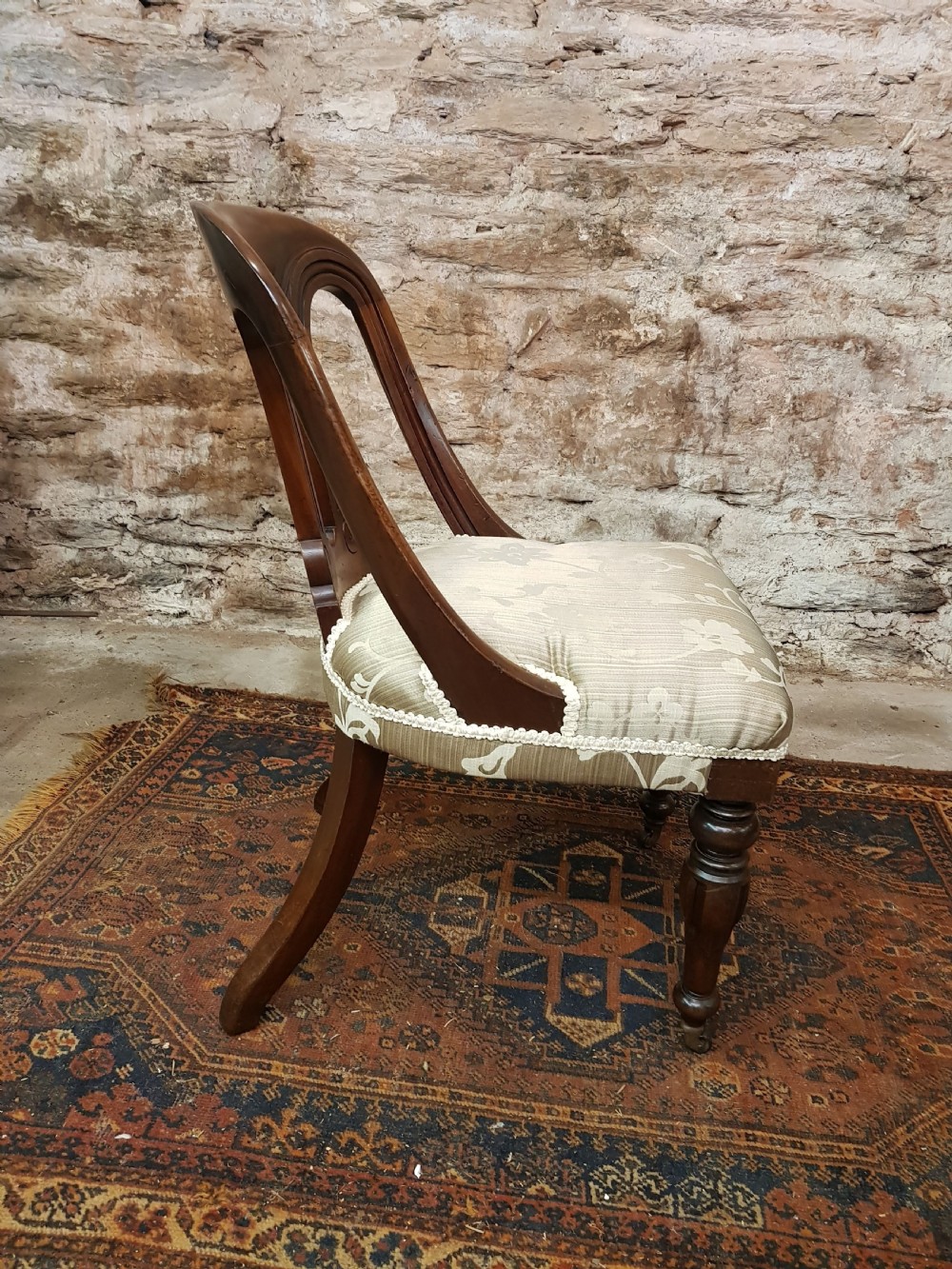  Victorian mahogany desk chair  View III