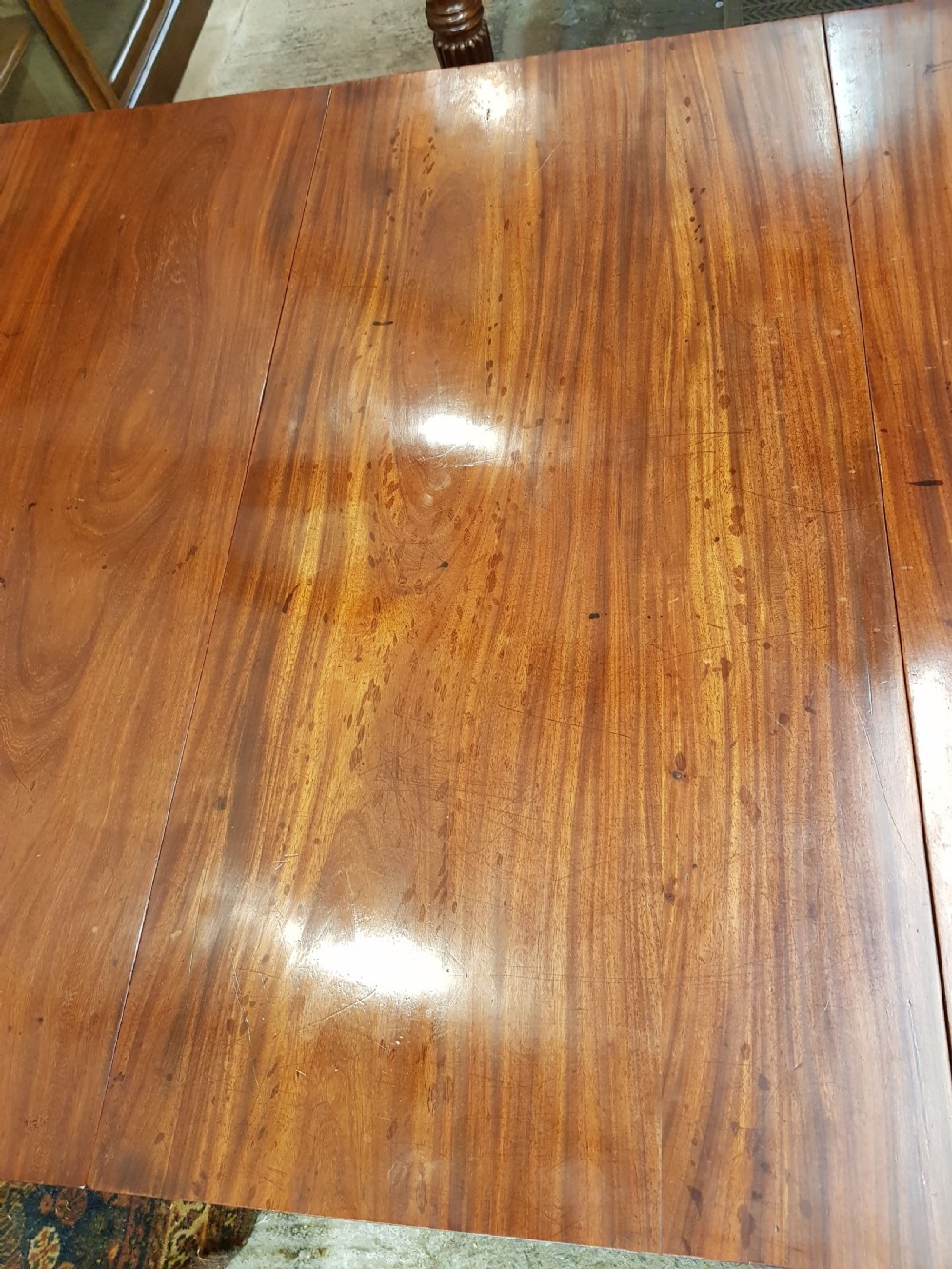 Georgian Mahogany Drop Leaf Dinning Table View VI