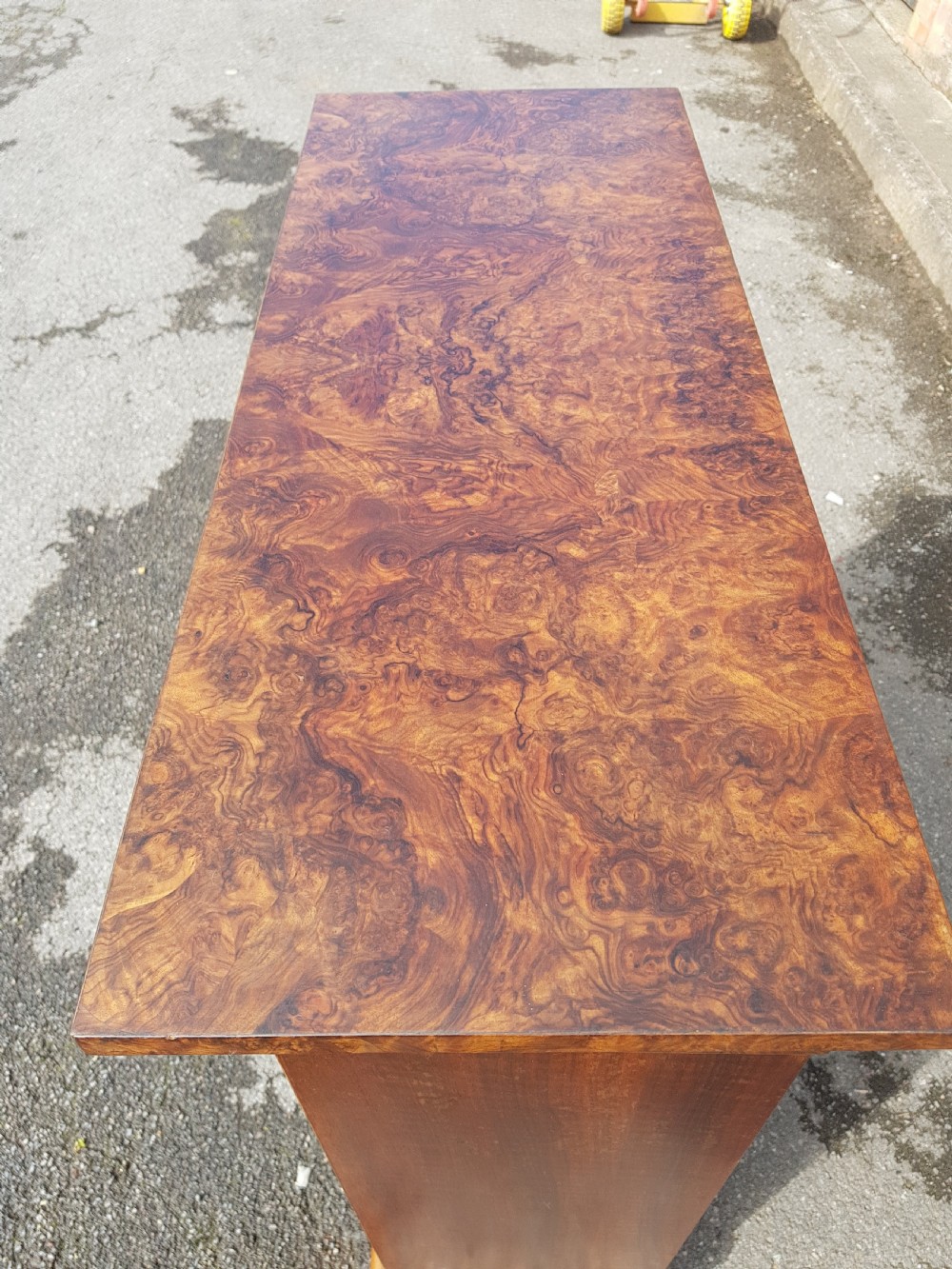 Victorian Burr Walnut Pier Cabinet  View III