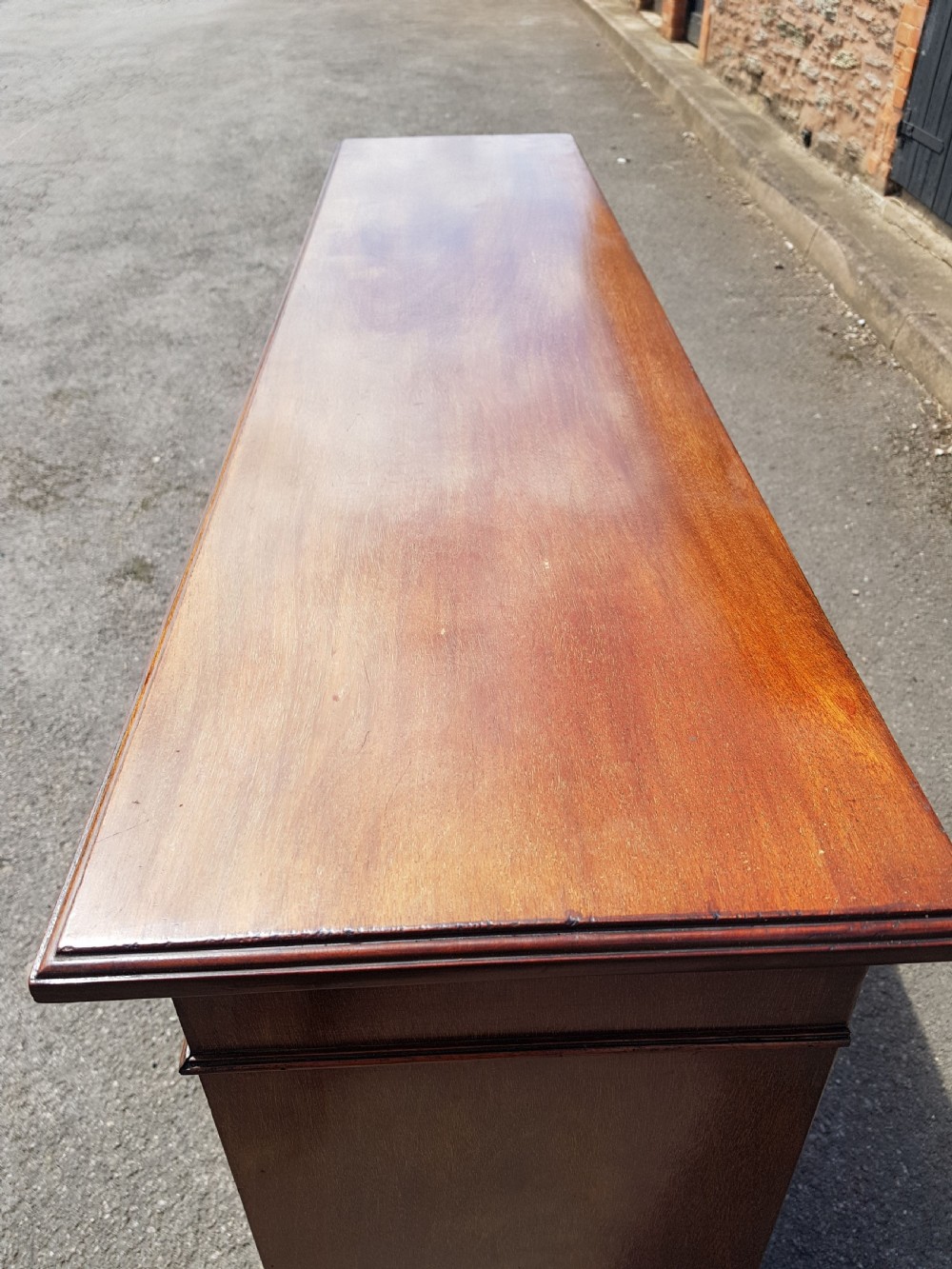 Victorian mahogany open Bookcase  View V