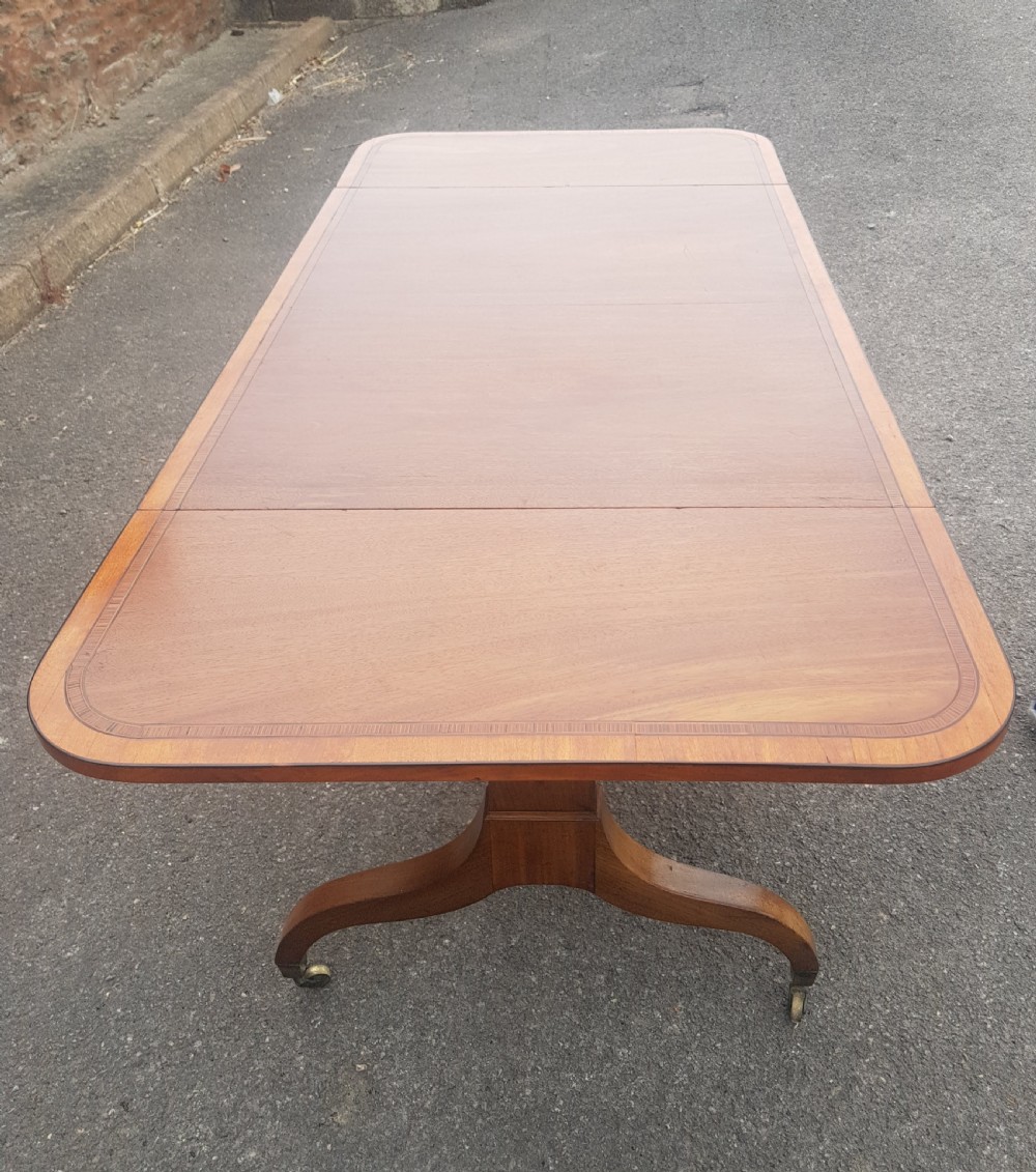 Georgian Mahogany Inlaid Sofa Table  View III
