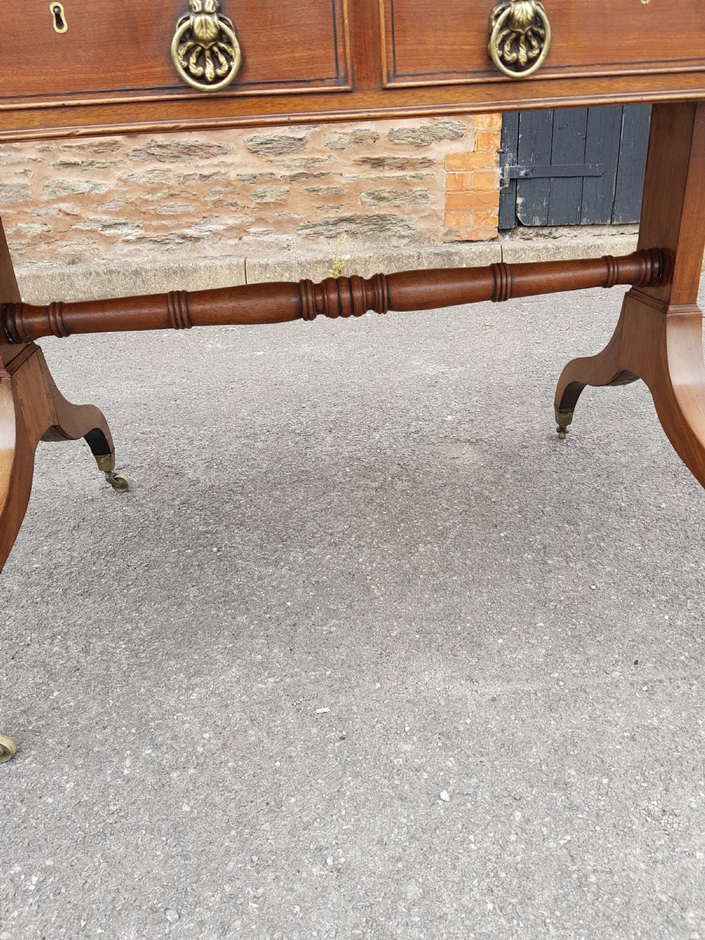 Georgian Mahogany Inlaid Sofa Table  View VI
