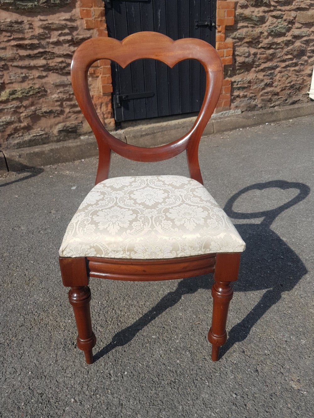 Set of six Victorian mahogany chairs  View VII