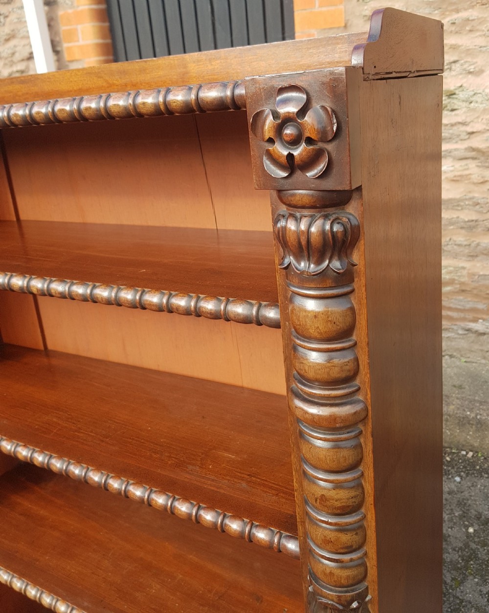 William the fourth mahogany double opened Bookcase.  View V