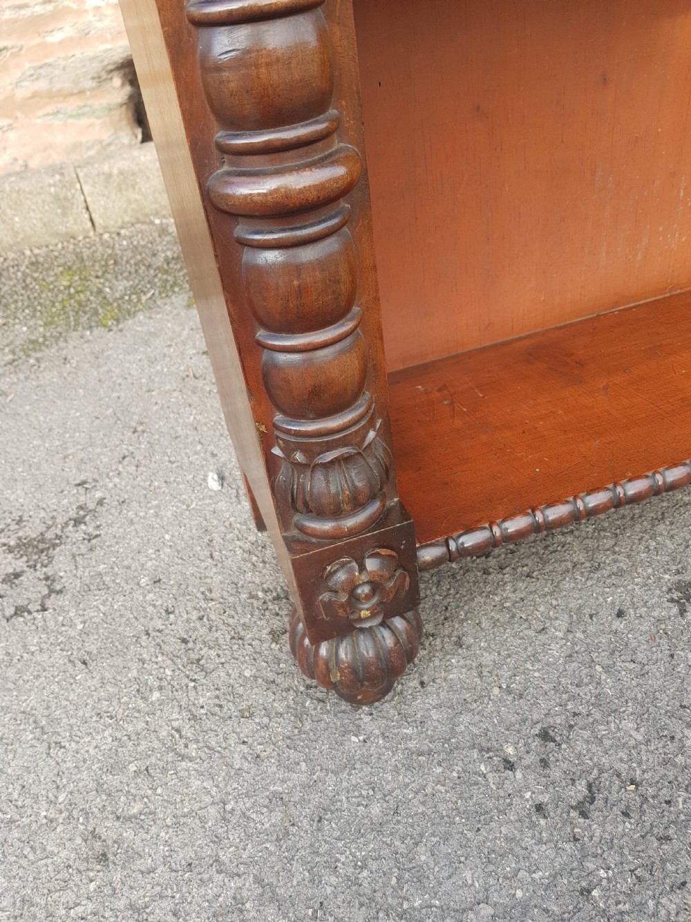 William the fourth mahogany double opened Bookcase.  View VIII