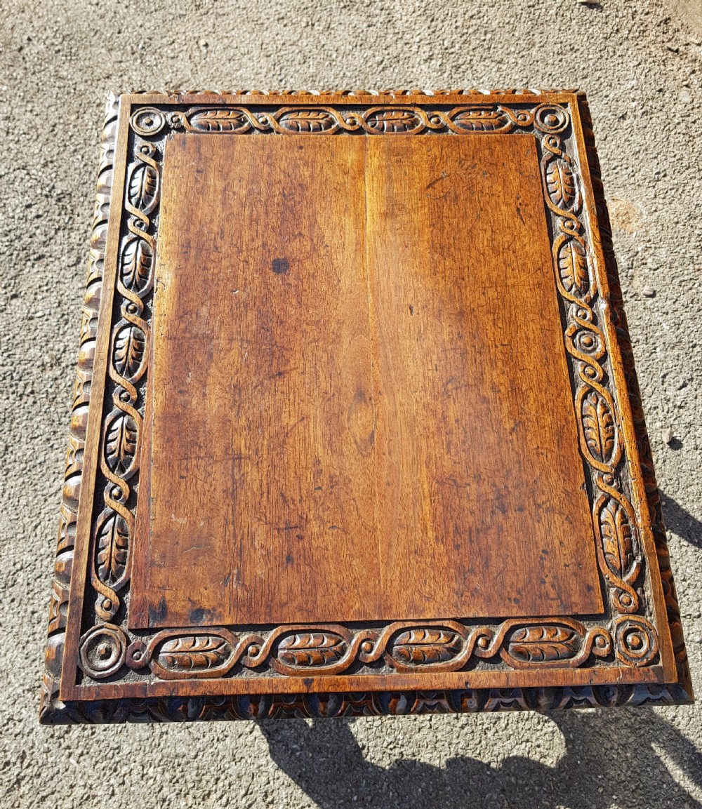 18th century Carved Walnut table.  View III