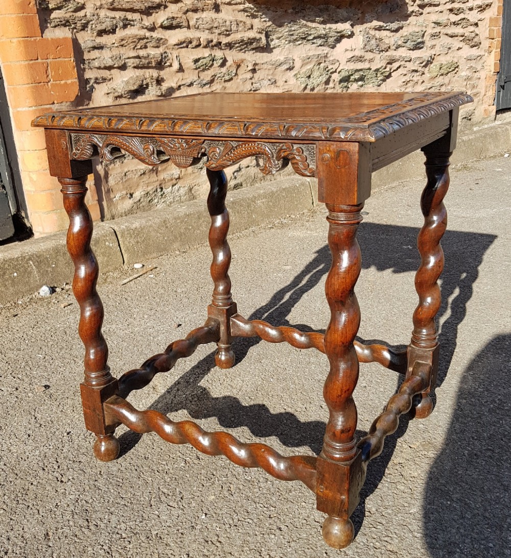 18th century Carved Walnut table.  View IV
