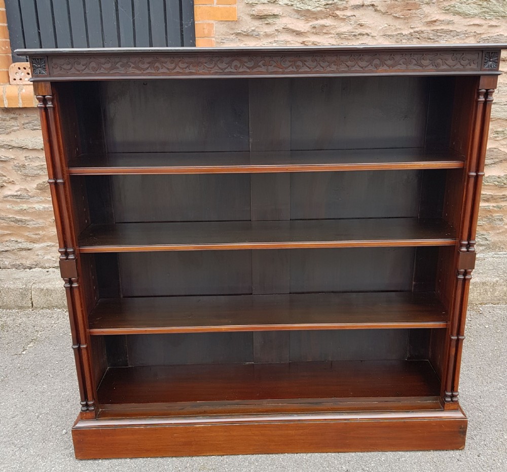 Victorian mahogany chippendale style Bookcase. 