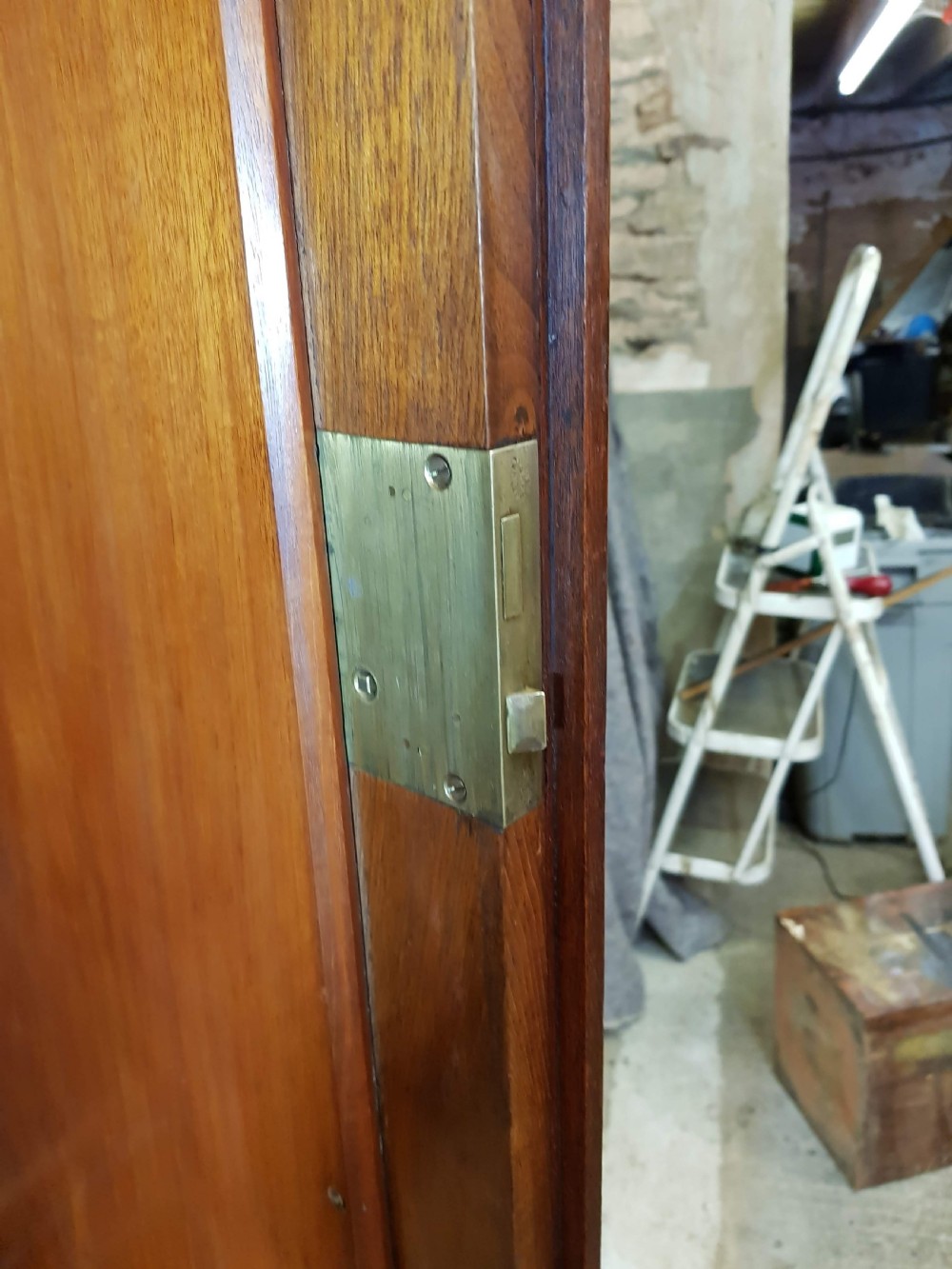 Victorian Walnut Arts and Crafts Wardrobe.  View VI