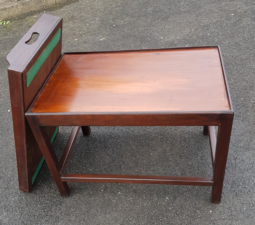 Edwardian Mahogany Tray on stand. View IV