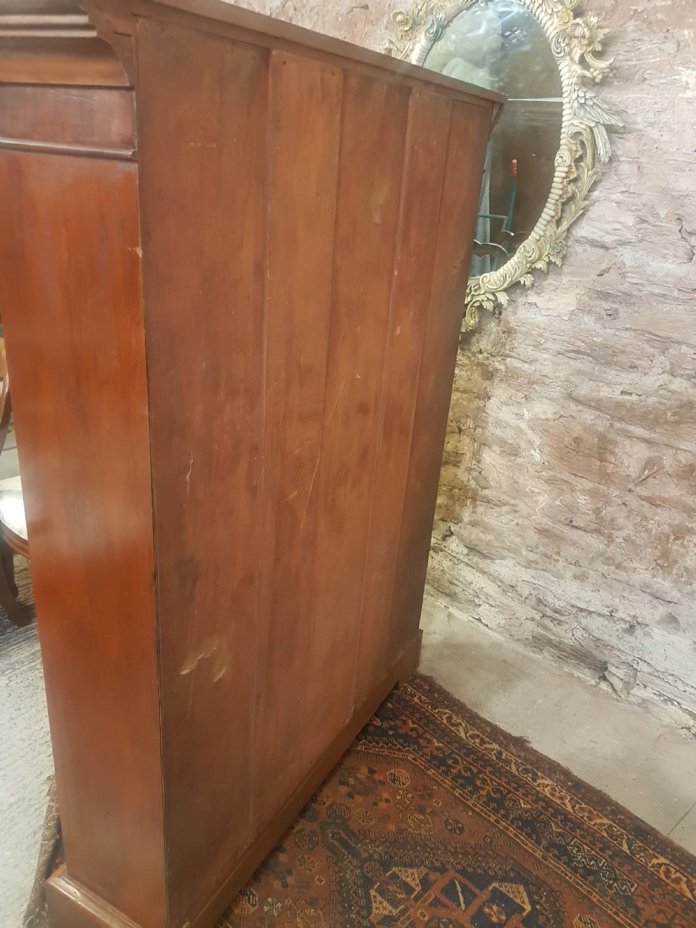 Victorian mahogany open Bookcase  View IV