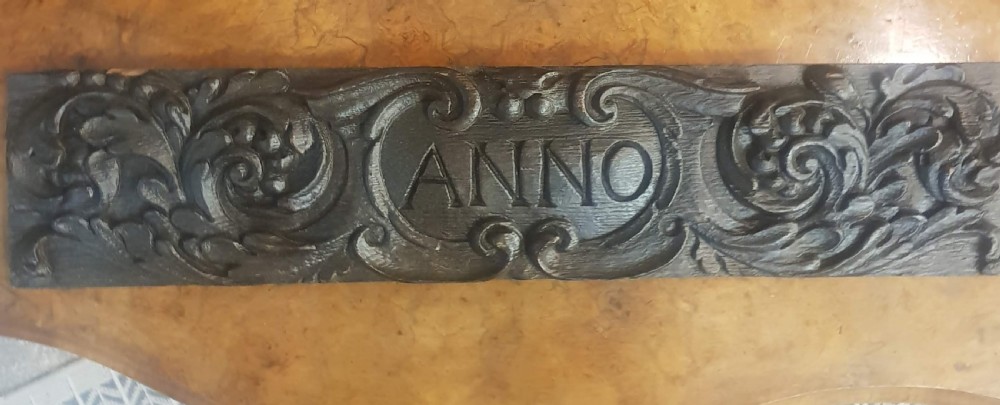 18th Century Carved Oak Panel.  View II