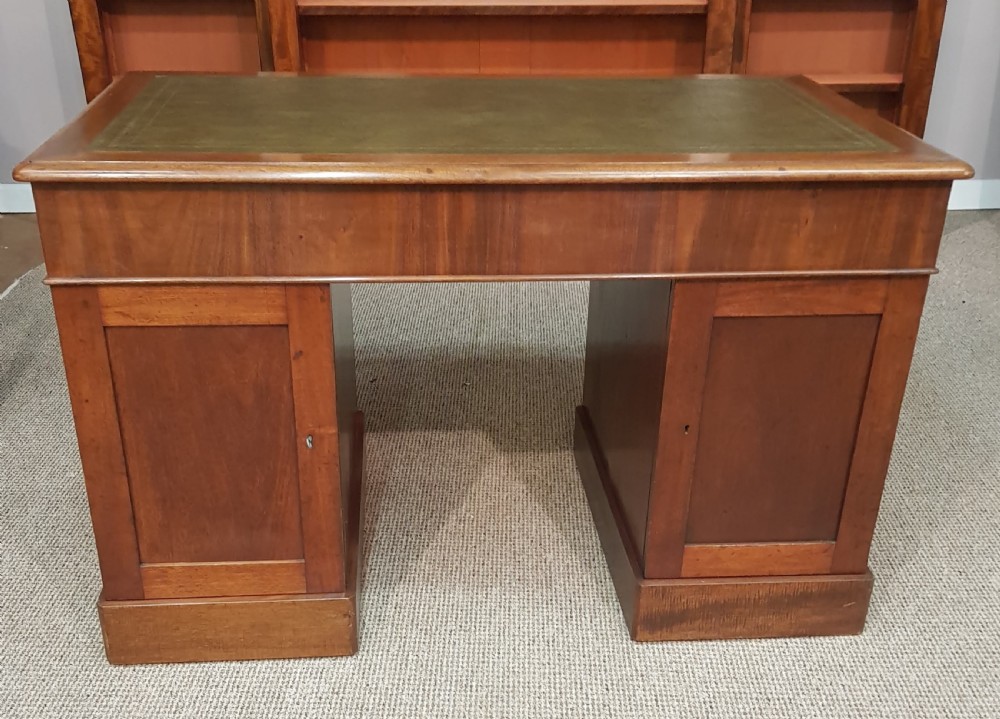 Victorian mahogany small partners desk. View V