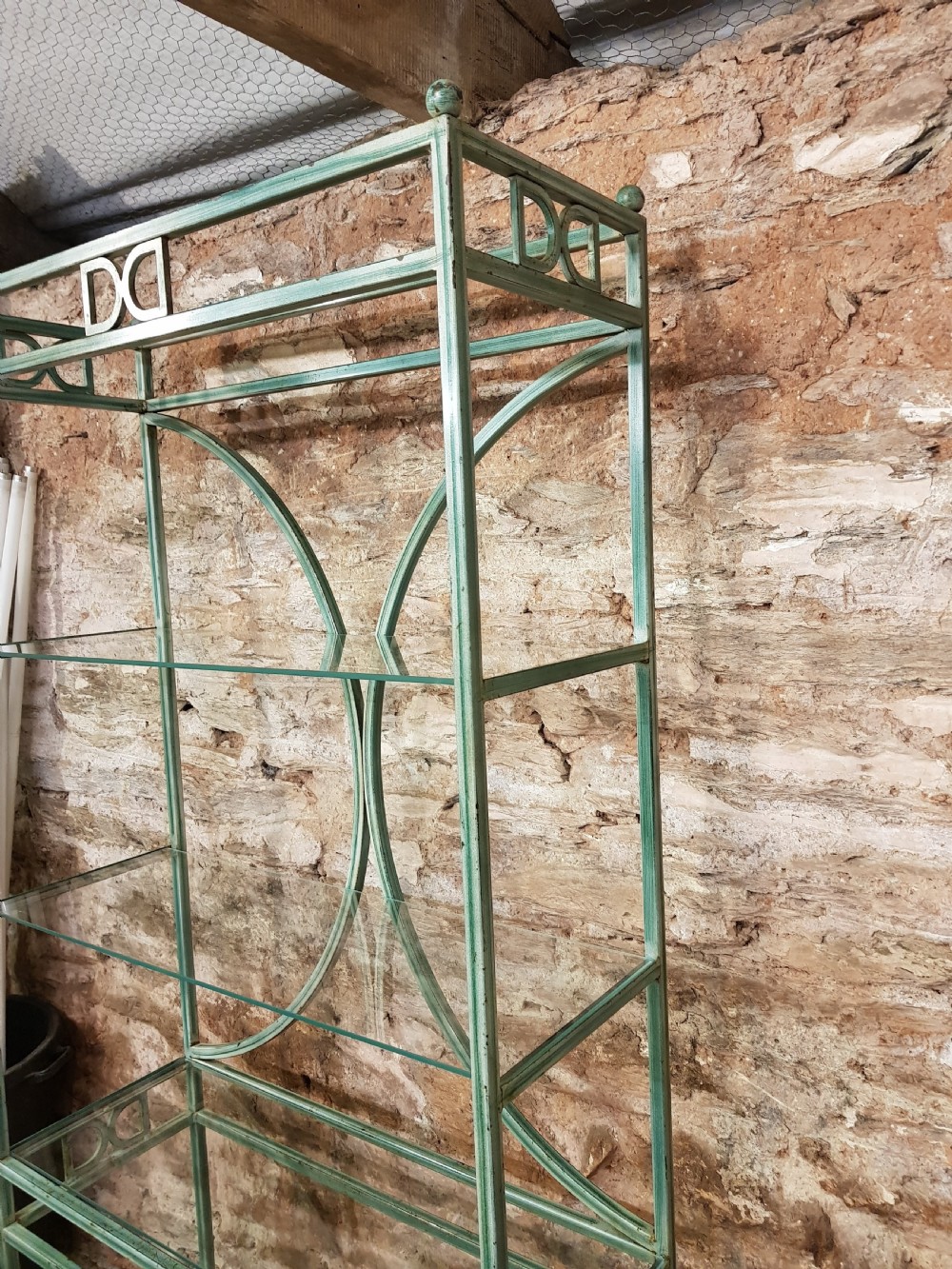 Art Deco Glass and Metal Display Stand French Cica 1930. View VIII